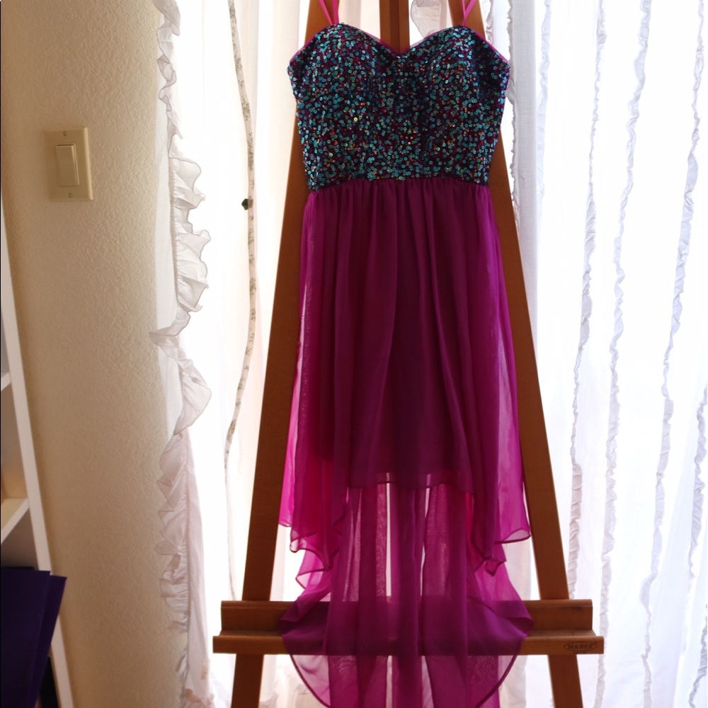 Sequined High low Dress